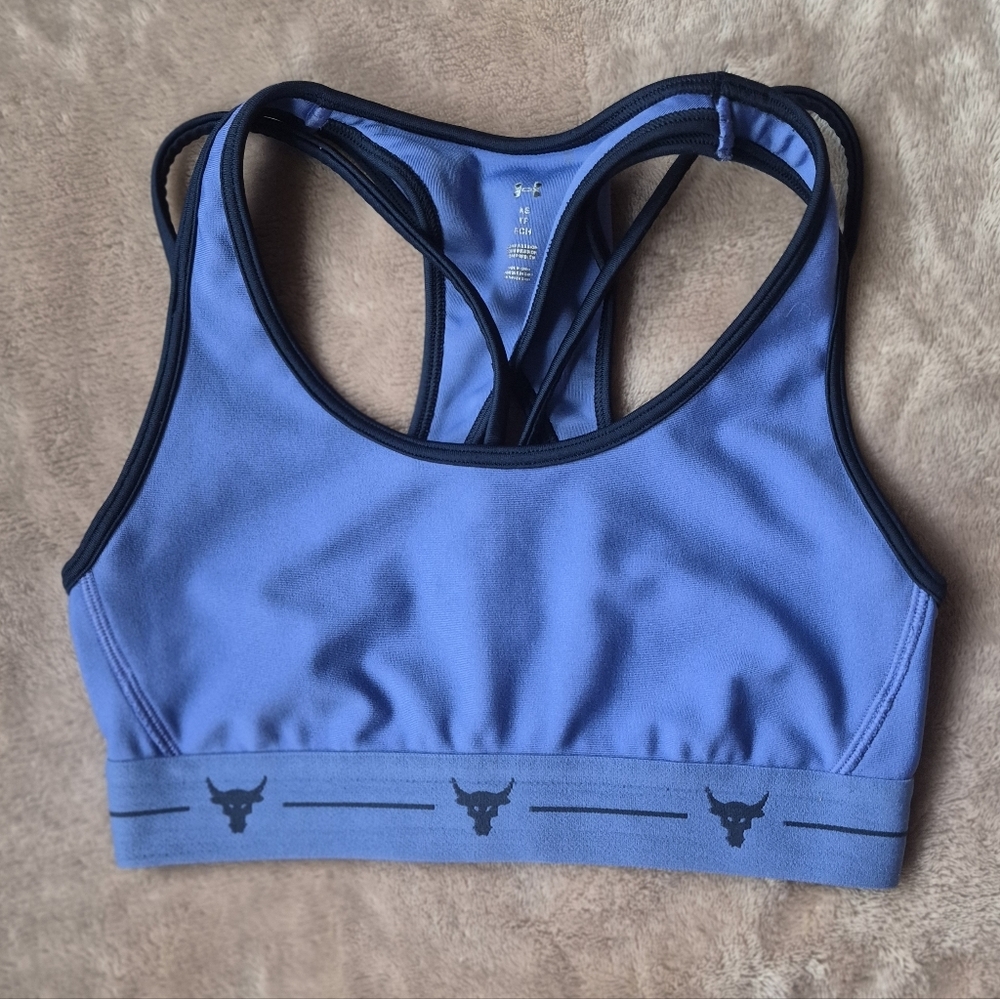 Women's Under Armour Project Rock Sports Blue Compression XS